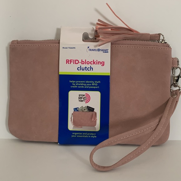 Conair Travel Smart Pink RFID Blocking Clutch - Picture 1 of 9